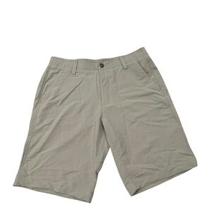 Under Armour Men's Khaki Performance Shorts 10” Inseam 34 Waist Loose Fit